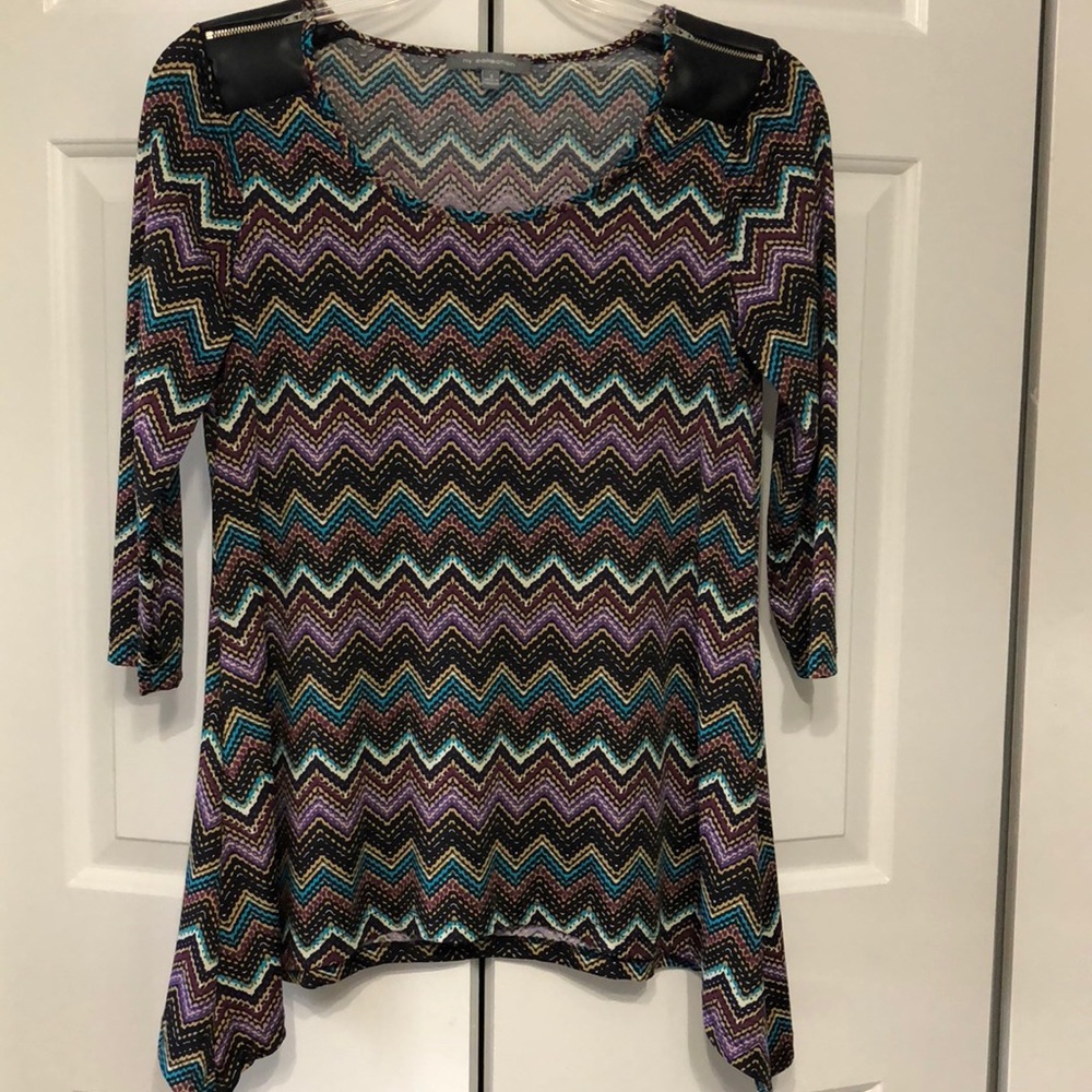 3/4 Sleeve Chevron Tunic